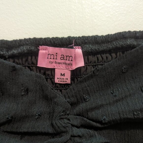 NWT Miami for Francesca's Black Off-Shoulder Crop Top in Medium - Picture 10 of 16